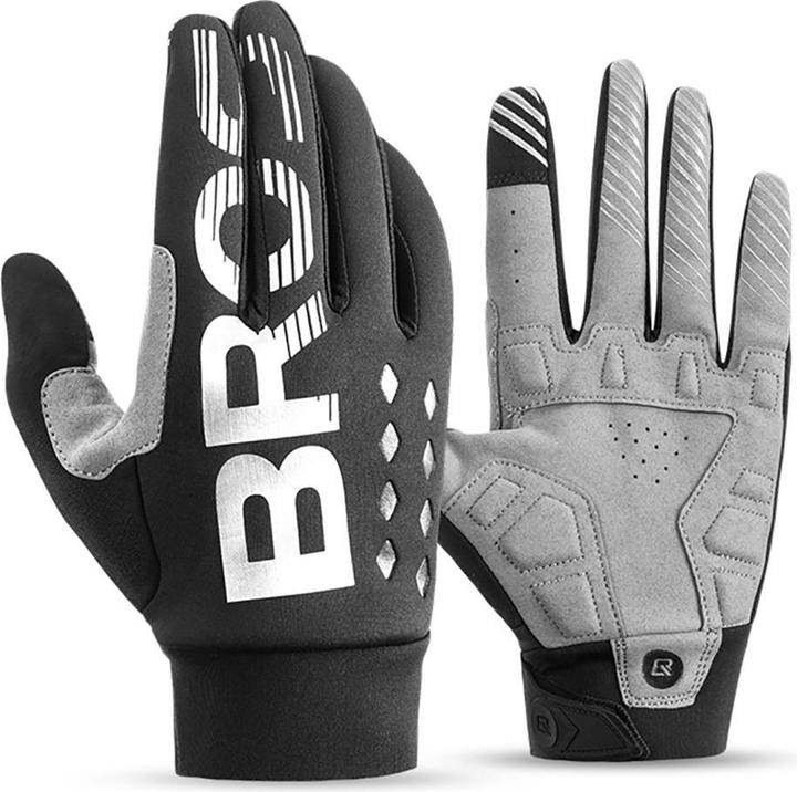 Produktbild Rockbros cycling gloves, insulated, long, size: XL - black and gray (XL)