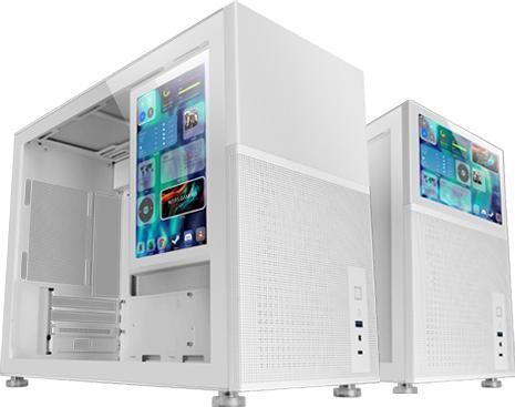 Produktbild Mars Gaming Boitier Mini Tour Micro Atx Mc-Lcd Avec Panneau Vitré (Blanc) (mATX, Mini-ITX)
