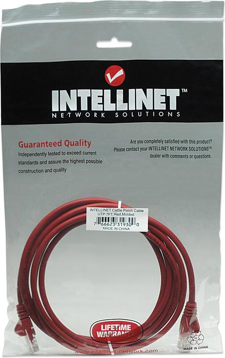 Actual product image Intellinet Patch cable (U/UTP, CAT5e, 2 m)