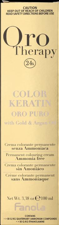 Actual product image Fanola Colour Keratin Oro Puro 5/00 Castaño Claro Intenso 100ml (5.00 Intense Light Chestnut)
