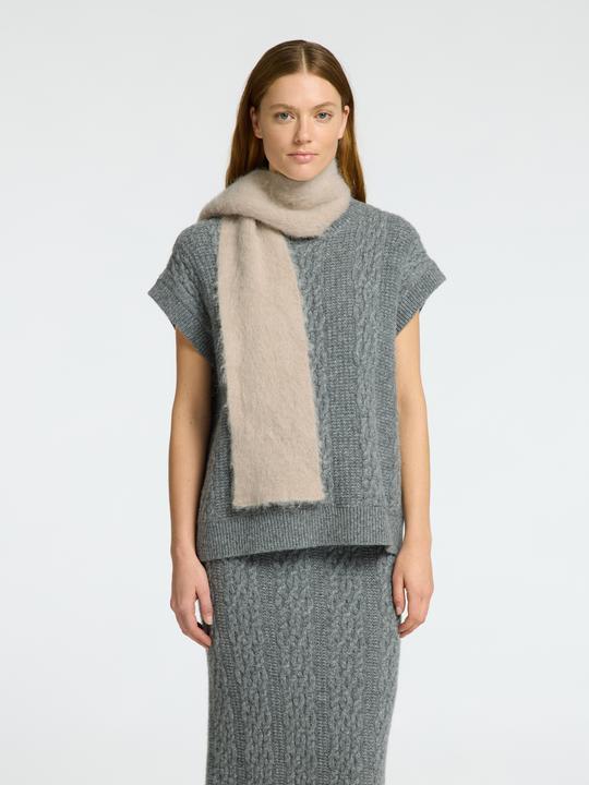 Image du produit Selected Femme Écharpe en tricot côtelé