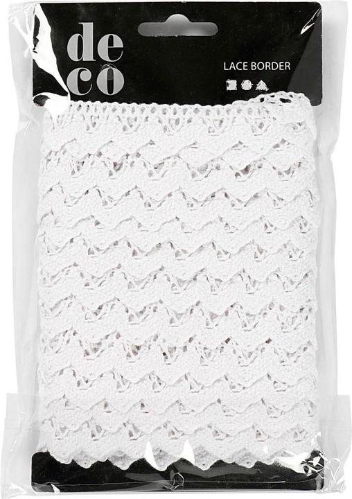 Actual product image Creativ Company Lace ribbon white, 10m