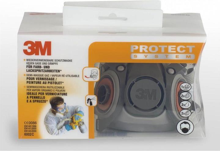 Produktbild 3M Halbmaske mit Wechselfiltern (A2P2, 1 x)