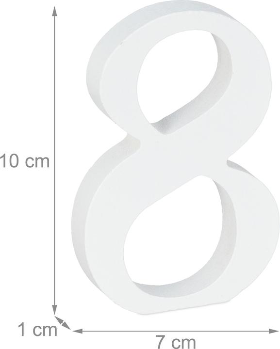Actual product image Relaxdays 19-piece table number set
