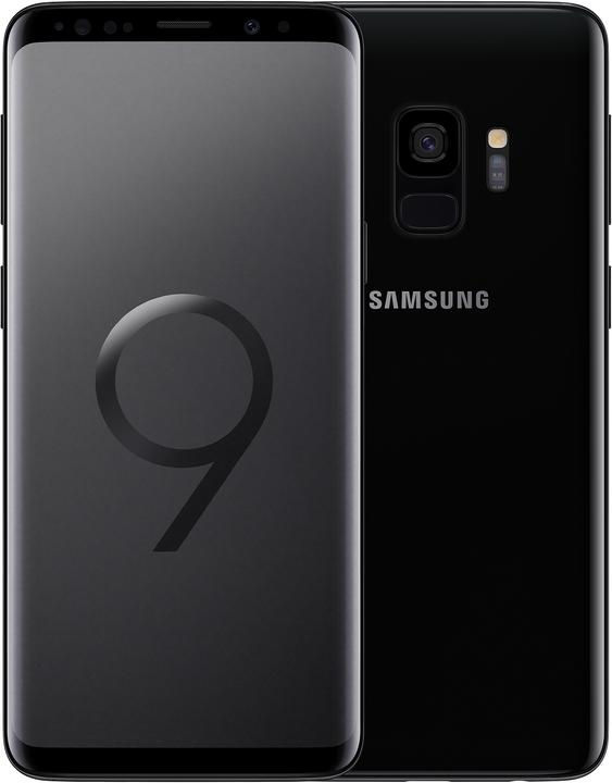 Samsung Galaxy S9 (64 GB, Midnight Black, 5.80", Hybrid Dual SIM, 12 Mpx, 4G)