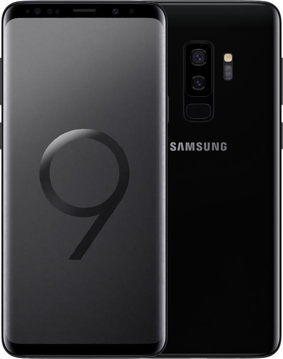 Produktbild Samsung Galaxy S9+ (256 GB, Midnight Black, 6.20", Hybrid Dual SIM, 12 Mpx, 4G)
