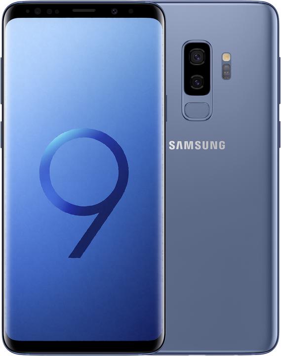 Samsung Galaxy S9+ UE (64 GB, Coral Blue, 6.20", Doppia SIM Ibrida, 12 Mpx, 4G)