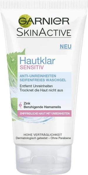 Image du produit Garnier , Peau active, sensible, Gel nettoyant pour le visage, 150 ml (Gel, 150 ml)
