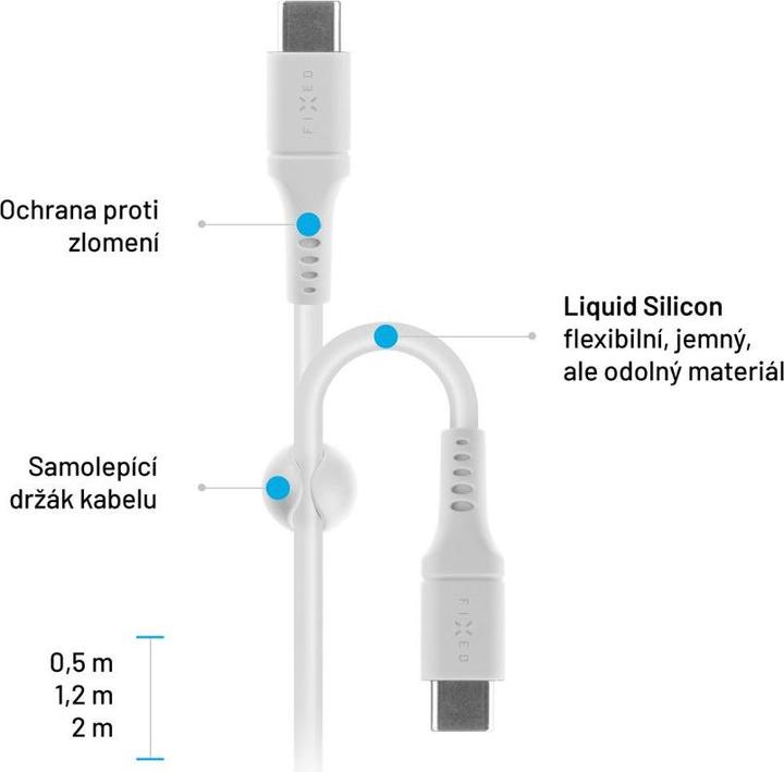 Produktbild Fixed Liquid-Silicone-Kabel USB-C/USB-C (2 m, 60 W)