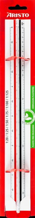 Nährwerte und Zutaten Geotec Dreikantlineal A, weiss (300 mm)