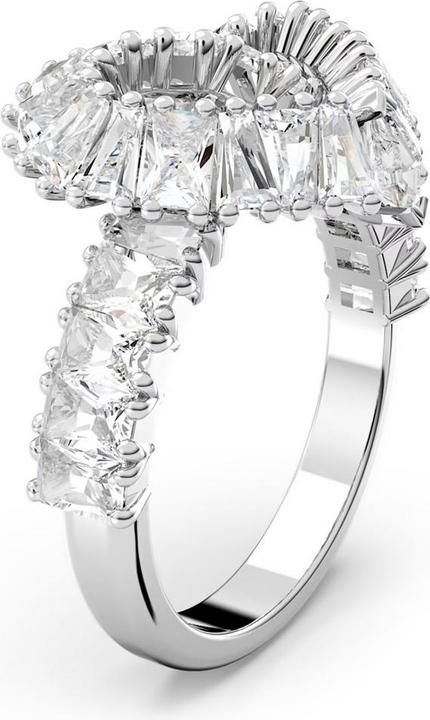 Produktbild Swarovski Matrix Cocktail Ring Verschiedene Schliffe Herz Weiss (58)