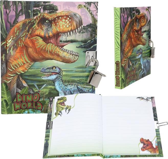 Actual product image Dino World - Diary With Padlock ( 0413244 ) (Lined)