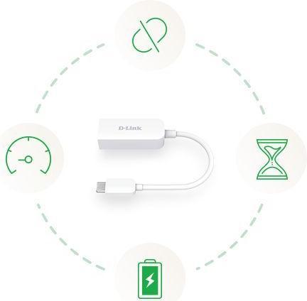 Actual product image D-Link DUB-E250 (USB-C 3.1 Gen 1, RJ45 2.5 Gigabit Ethernet (1x))