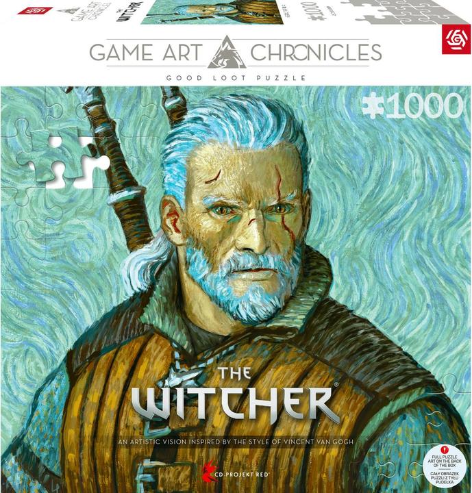 Actual product image Good Loot Game Art Chronicles Puzzle: The Witcher Geralt & Vincent van Gogh (1000 pieces) (1000 pieces)