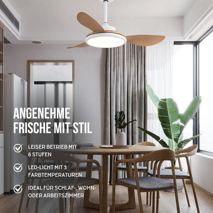 Immagine prodotto Hermex Ventilator mit LED-Beleuchtung Deckenventilator Deckengebläse