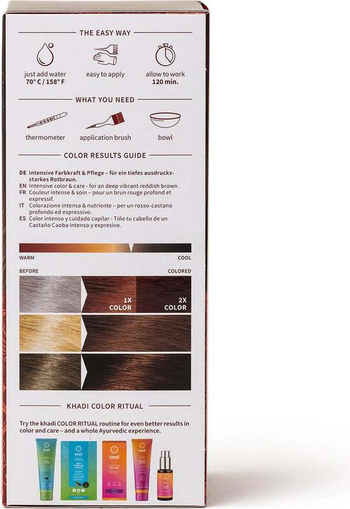 Immagine prodotto Khadi Pianta colore capelli mogano (Mogano albero)