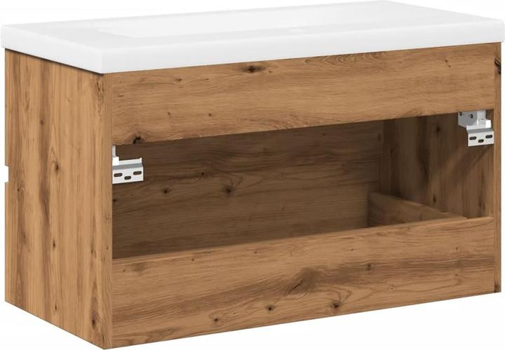 Actual product image VidaXL Vanity unit Wall-mounted vanity unit Bathroom cabinet with built-in basin
