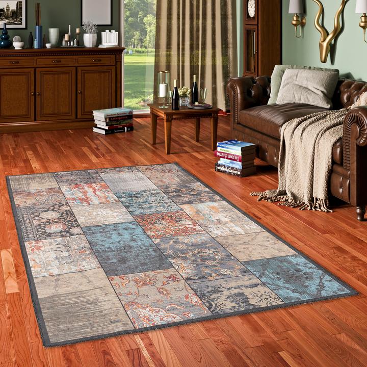 Produktbild Pergamon Vintage Designerteppich Finesse Barock Patchwork (80 x 250 cm)