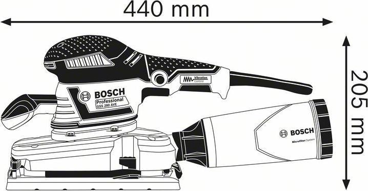 Immagine prodotto Bosch Professional Levigatrice orbitale con custodia (Levigatrice orbitale, 350 W)