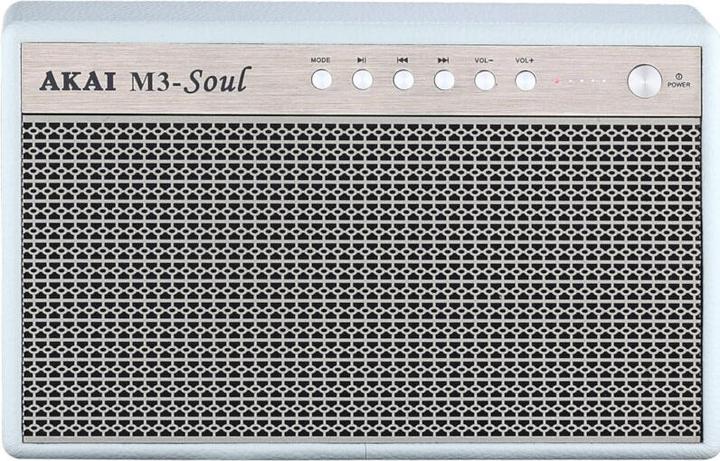 Produktbild INNE Akai M3 Soul Weisser Tragbarer Bluetooth-Lautsprecher Im Retro-Stil (15 h, Akkubetrieb)