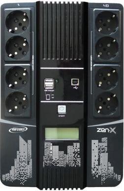 Produktbild Infosec compatible ZEN-X100FR/SCHUKO (1 VA, 600 W, Line-Interaktiv USV)