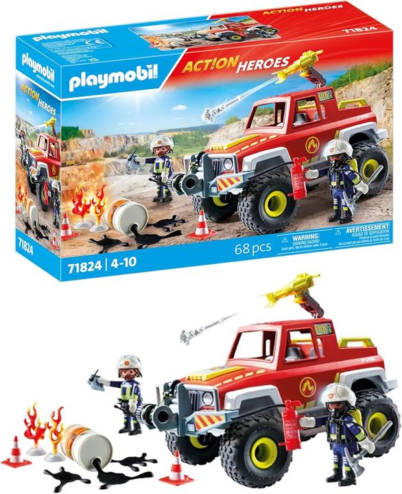 Immagine prodotto Playmobil Camion dei pompieri (71824, Playmobil Eroi d'azione)