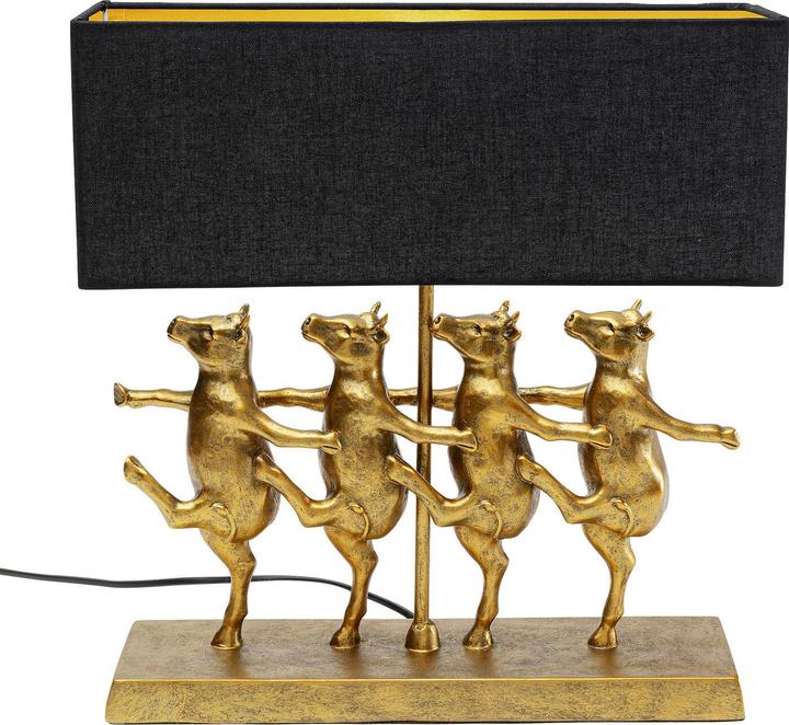 Actual product image Kare Design Dancing Cows table lamp black (E27)