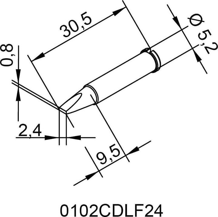 Immagine prodotto Kurtz Ersa Punta saldatore Ersadur, no piombo 2,4mm (Punta di saldatura)