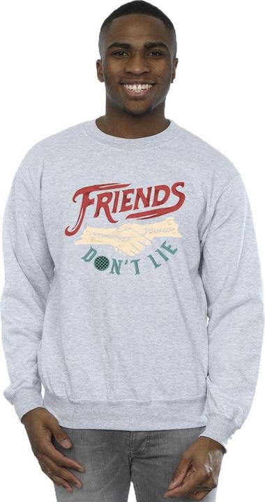 Actual product image Netflix Mens Stranger Things Friends Don't Lie Hands Sweatshirt (L)
