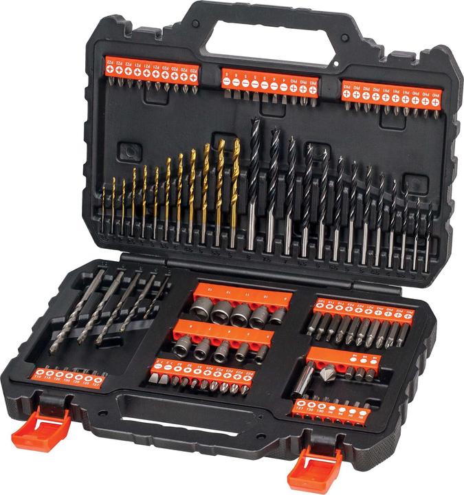 Actual product image Black & Decker Drill bits & screwdriver bits set,109 pieces (6 mm, 6.5 mm, 5.5 mm, 10 mm, 1.5 mm, 7 mm, 3 mm, 5 mm, 8 mm, 2.5 mm, 3.5 mm, 4.5 mm, 2 mm, 7.5 mm, 4 mm)