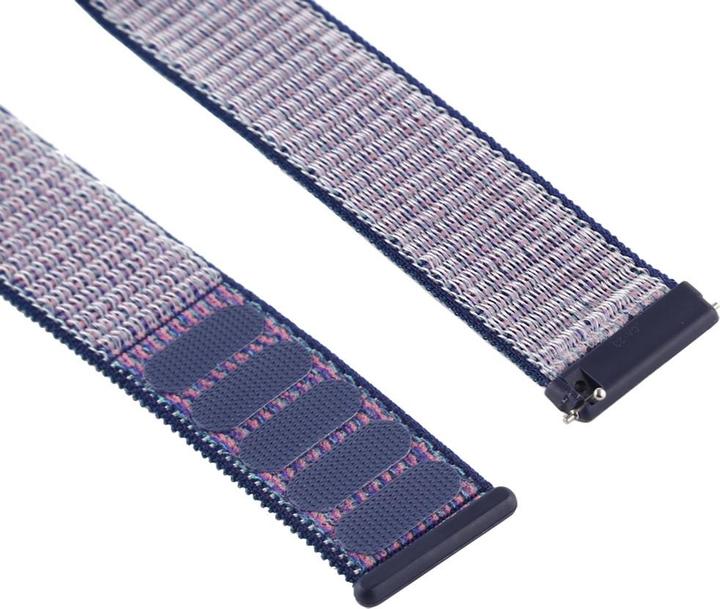 Image du produit Cover-Discount Fitbit Versa - Bracelet en nylon avec fermeture velcro bleu (Nylon)