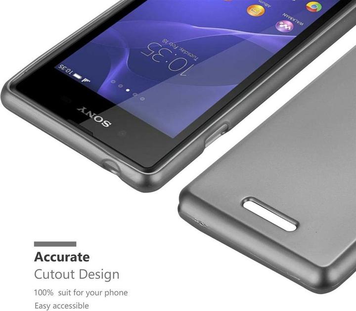 Image du produit Cadorabo Couverture métallique mate TPU (Sony Xperia E3)