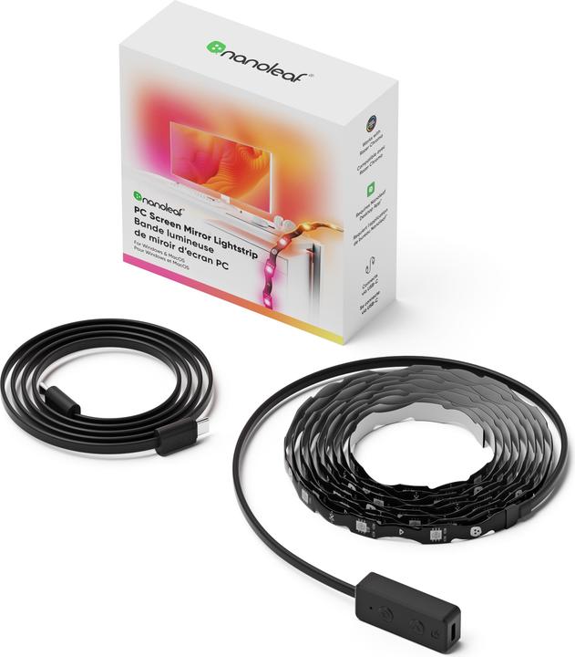 Actual product image Nanoleaf 4D PC Screen Mirror Lightstrip (RGB, 250 cm, Indoor)