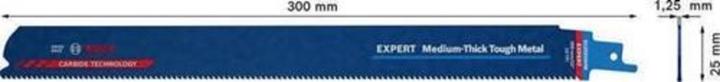 Produktbild Bosch Professional Zubehör EXPERT ‘Medium-Thick Tough Metal’ S 1255 HHM Säbelsägeblatt, 1 Stück