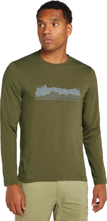 Immagine prodotto Icebreaker Uomo Merino Blend Central Classic LS Tee Haute Route (XL)