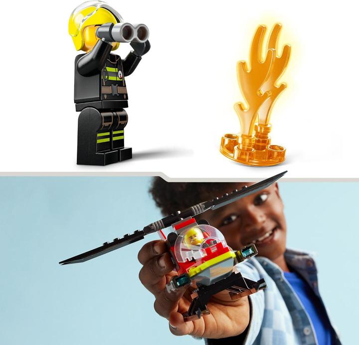 Produktbild LEGO Feuerwehrhubschrauber (60411, LEGO City)