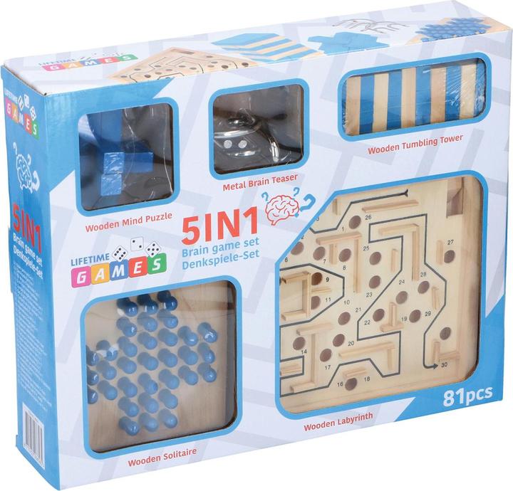 Actual product image Lifetime Brain teaser set 5-in-1, 81pcs (English)