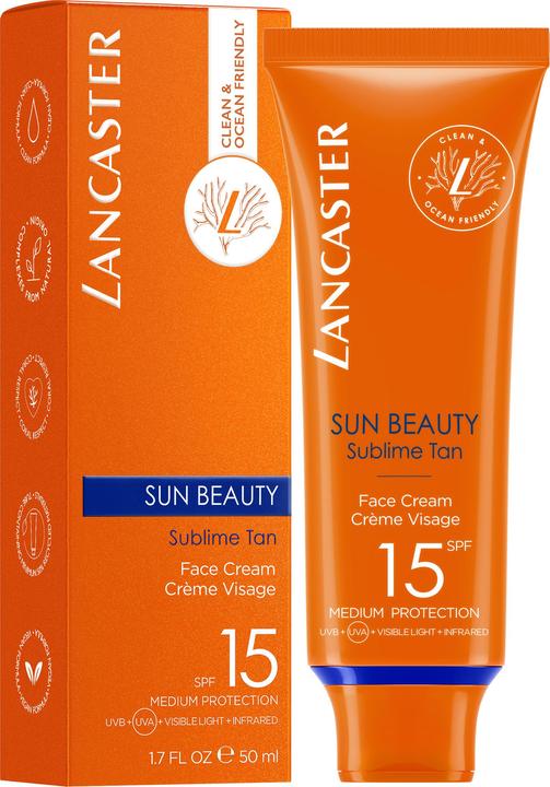 Image du produit Lancaster Face Cream Sun Protection Factor 15 (Crème solaire visage, SPF 15, 50 ml, 71 g)