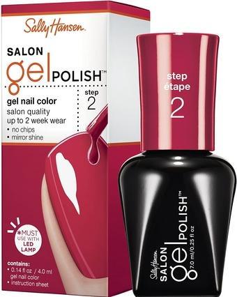 Image du produit Sally Hansen Salon Pro Gel Red My Lips 0.14 Fluid Ounce (220 Rouge mes lèvres, Vernis à ongles effet gel)