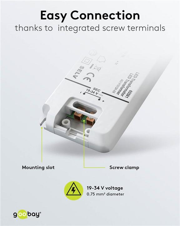 Actual product image Goobay LED constant current transformer