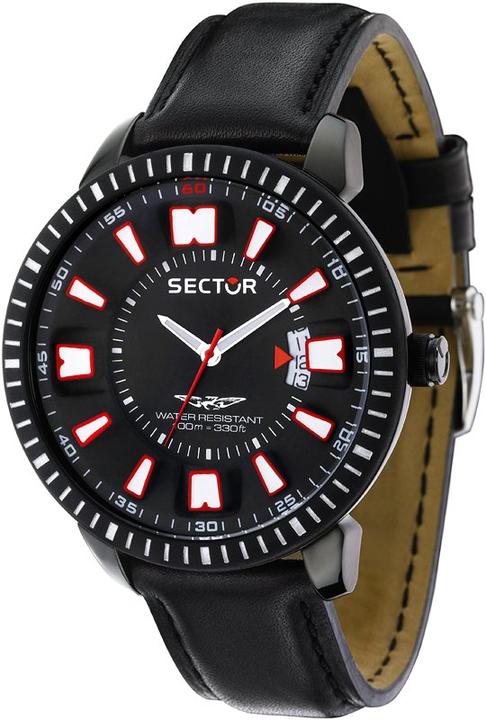 Image du produit Sector 400 3h 48mm Cadran/bracelet noir (Montre analogique, 48 mm)