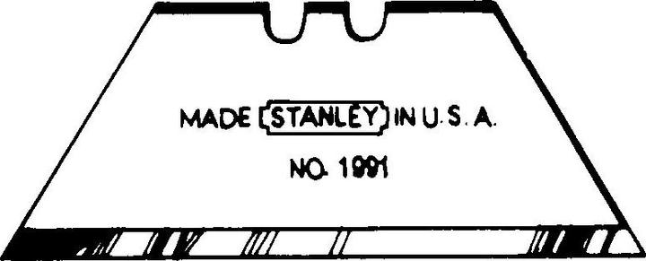 Actual product image Stanley Blade trapezoid normal 1991 (Replacement blade)