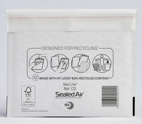 Immagine prodotto Sealed Air Buste a bolle d'aria Mail Lite CD Bianco 10 pezzi (10 x)