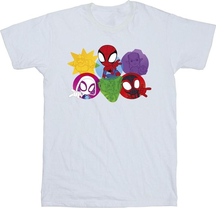 Actual product image Mens Spidey And His Amazing Friends Faces T-Shirt (L)