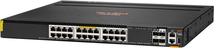 Actual product image HPE Aruba 24p Smart Rate /2nd /5G/10G PoE and 2p and 2p Switch (24 Ports)