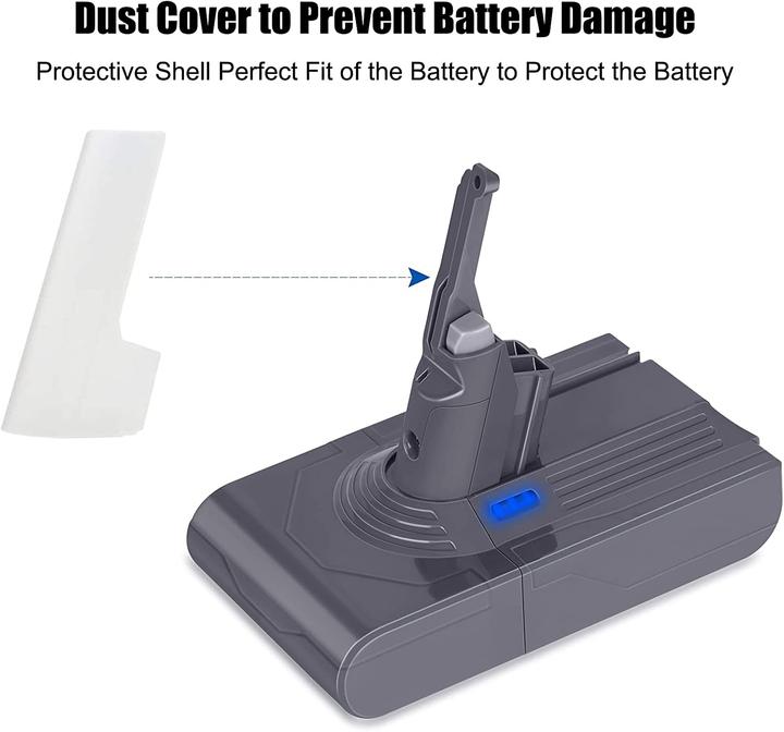 Actual product image Kunlun V8 Replacement Battery for Dyson