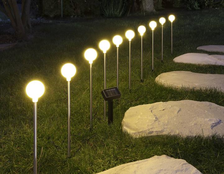 Actual product image Wetelux Solar ball light chain with solar panel, warm white