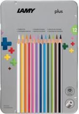 Actual product image Lamy Triangular coloured pencils plus, metal case of 36 ergonomic triangular shape, matt surface, special (Multicoloured, 36 x)