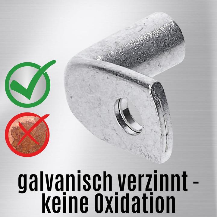 Produktbild Kalitec 10 Stück KA1-L4 Handelsübliche Rohrkabelschuhe gewinkelt 6mm² M4 I ohne Sichtloch I 90° I Ma