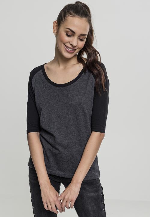 Immagine prodotto Urban Classics Tee Raglan 3/4 da donna a contrasto (3XL)